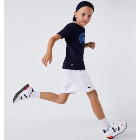 Short LACOSTE SPORT Garçon Blanc PE 2023