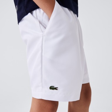 Short LACOSTE SPORT Garçon Blanc PE 2023