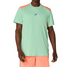 T-Shirts ASICS Homme PADEL COURT SS TOP Vert / Orange AH...