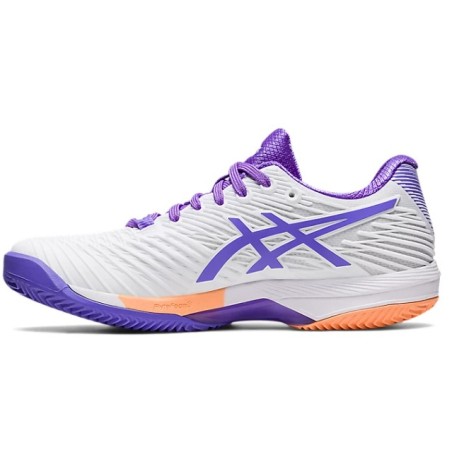 Chaussures ASICS Femme SOLUTION SPEED FF 2 Terre Battue Blanc/Violet PE 2023