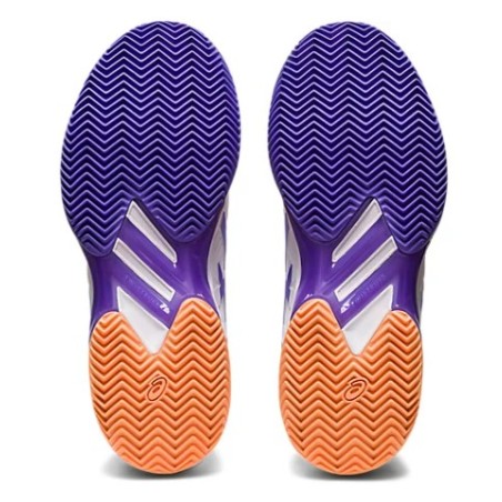 Chaussures ASICS Femme SOLUTION SPEED FF 2 Terre Battue Blanc/Violet PE 2023