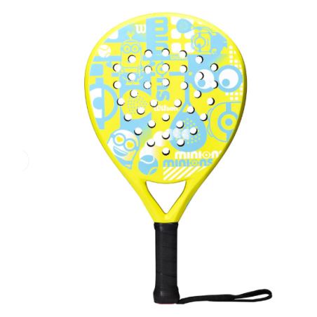 Raquette Padel WILSON Junior MINIONS 2.0 Jaune / Bleu (300g) AH 2023