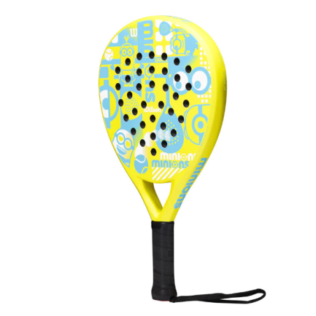 Raquette Padel WILSON Junior MINIONS 2.0 Jaune / Bleu (300g) AH 2023