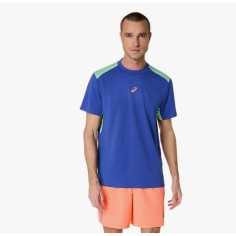 T-Shirts ASICS Homme PADEL COURT SS TOP Bleu / Vert /...