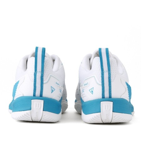 Chaussures WILSON Homme RUSH PRO 4.5 Toutes Surfaces Blanc / Bleu PE 2025