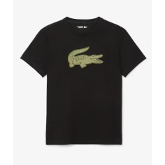 T-Shirt LACOSTE Homme ULTRA DRY Logo XXL Noir / Kaki AH 2025