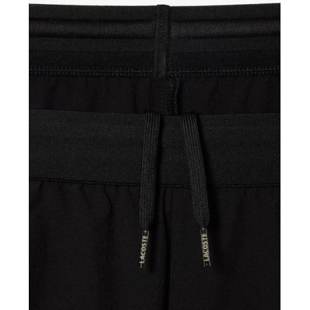 Short LACOSTE Homme ULTRA DRY Regular Fit Noir AH 2025