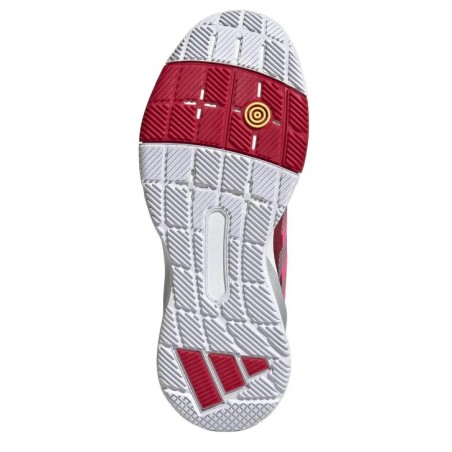 Chaussures Padel ADIDAS Femme CRAZYQUICK LS Rose / Blanc / Rouge PE 2025