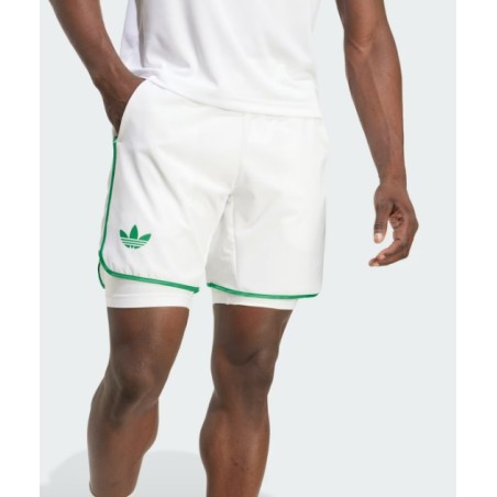 Short ADIDAS Homme 2N1 CLIMACOOL ORIGINAL Blanc / Vert AH 2025