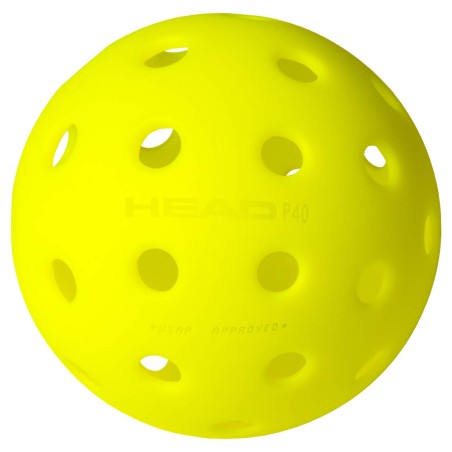 Tube de 3 balles Pickleball HEAD PRO 40 Outdoor