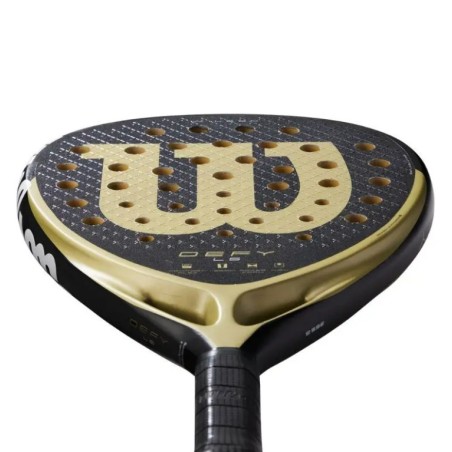 Raquette Padel WILSON DEFY LS V1 Noir / Doré (355g) 2025