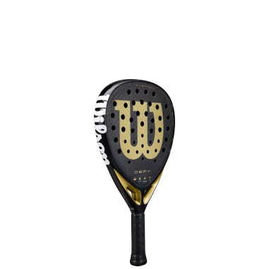 Raquette Padel WILSON DEFY V1 Noir / Doré (365...