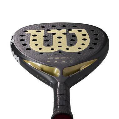Raquette Padel WILSON DEFY V1 Noir / Doré (365...