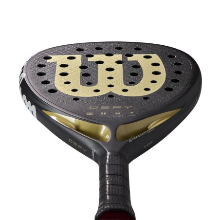 Raquette Padel WILSON DEFY V1 Noir / Doré (365 g) 2025