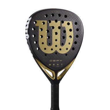 Raquette Padel WILSON DEFY V1 Noir / Doré 2025