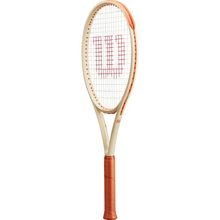 Raquette WILSON CLASH 100 ROLAND GARROS V2.0 (295 g) Beige / Orange 2024