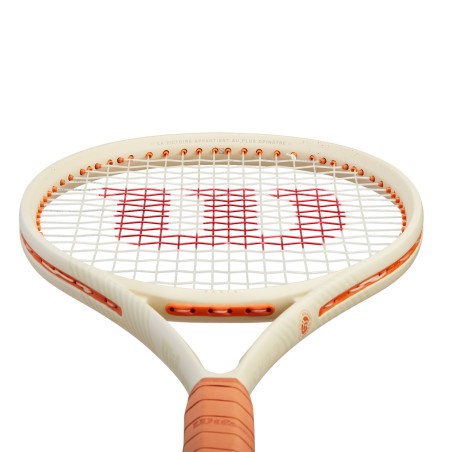 Raquette WILSON CLASH 100 ROLAND GARROS V2.0 (295 g) Beige / Orange 2024