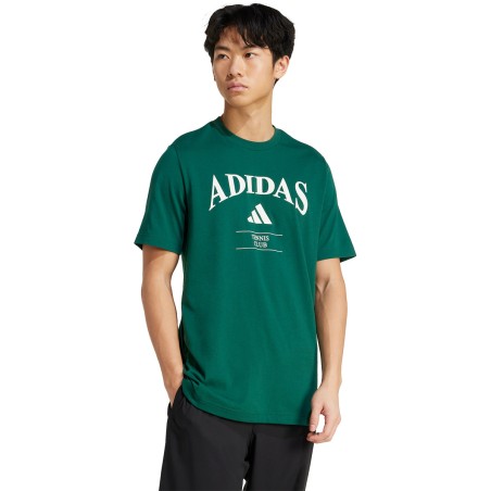 T-Shirt ADIDAS Homme HERITAGE TNS Vert / Blanc PE 2025