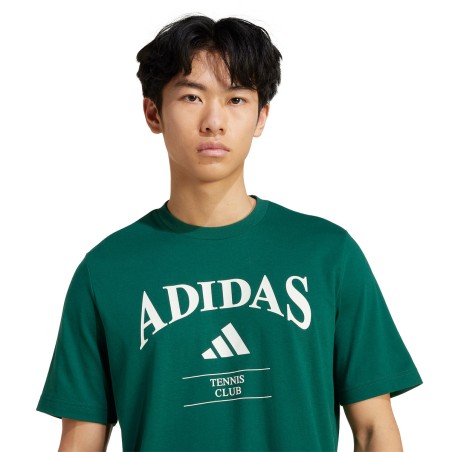 T-Shirt ADIDAS Homme HERITAGE TNS Vert / Blanc PE 2025