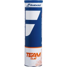 Tube de 4 balles Babolat TEAM CLAY