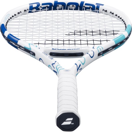 Raquette BABOLAT EVOKE TEAM WIMBLEDON (270g) Blanc / Bleu AH 2024