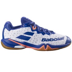 Chaussures BABOLAT Homme SHADOW 4 Indoor Blanc / Bleu 2025