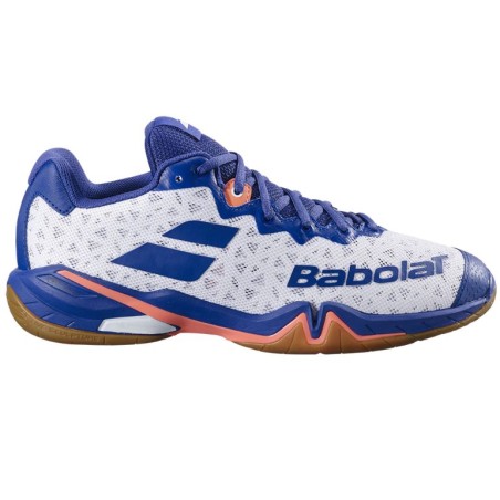 Chaussures BABOLAT Homme SHADOW 4 Indoor Blanc / Bleu 2025