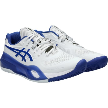 Chaussures ASICS Homme GEL-RESOLUTION X Terre Battue Blanc / Bleu AH 2025