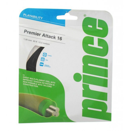 Cordage PRINCE Premier Attack 16 Noir