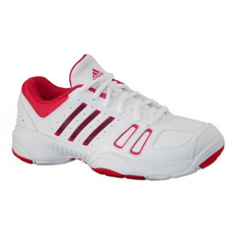 Chaussure ADIDAS Fille Court Edge K Blanche / Rose