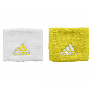 Poignets eponge ADIDAS Jaune / Blanc