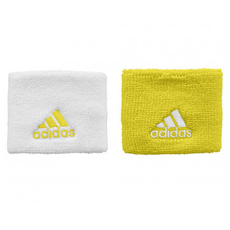 Poignets eponge ADIDAS Jaune / Blanc