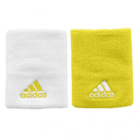 Poignets eponge ADIDAS Jaune/Blanc