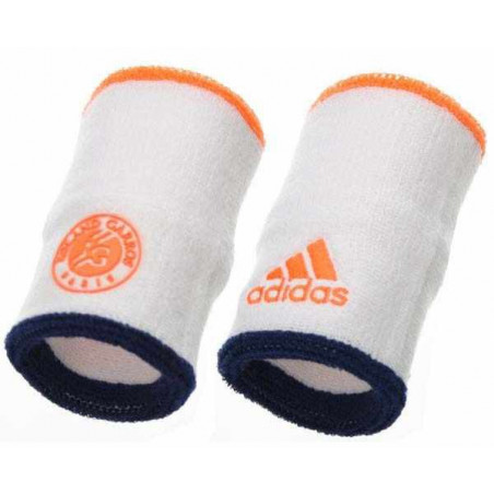 Poignets eponge ADIDAS Roland Garros Blanc