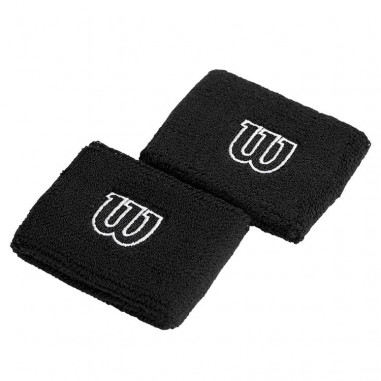 Poignets eponge WILSON Noir x 2
