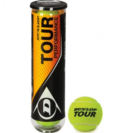 Tube de 4 balles DUNLOP Tour Performance