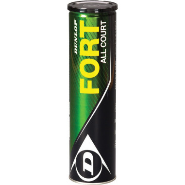 Tube de 4 balles DUNLOP Fort All Court 3+1