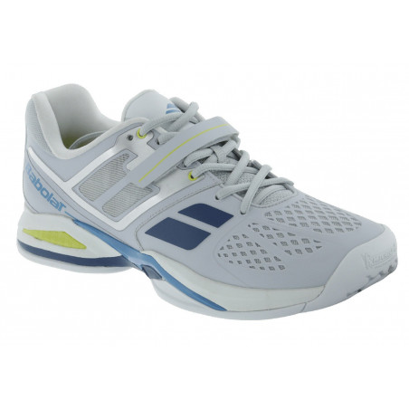 Chaussures BABOLAT Homme Propulse BPM Clay Terre Battue Gris / Bleu PE 2015