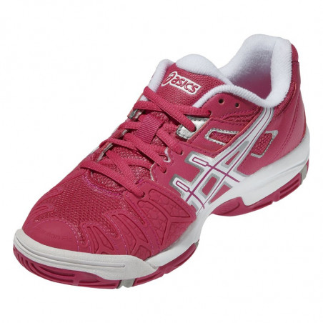 Chaussure ASICS Junior Gel-Résolution 5 Blanc / Fuchsia