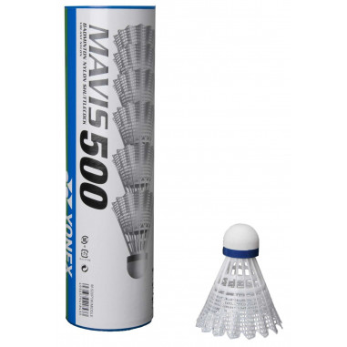 Boite de 6 Volants Badminton YONEX Mavis 500 