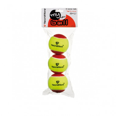 Sachet de 3 balles Mousses Feutrées TECNIFIBRE...