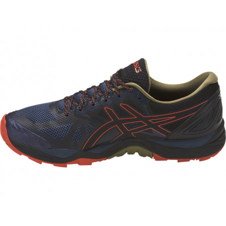 Chaussures Running ASICS Homme GEL-FUJITRABUCO6 Bleu / Orange AH 2017