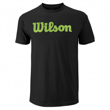 T-Shirt WILSON Homme M Script Cotton Tee Noir /...