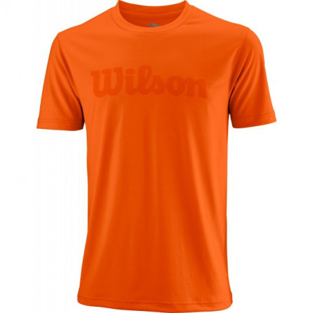 T-Shirt WILSON Homme UWII Script Tech Tee Orange 2018