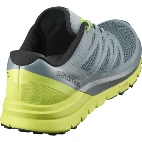 Chaussures Running SALOMON Homme Sense Pro Max Gris / Jaune  PE 2018
