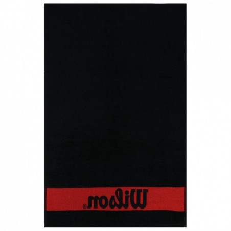 Serviette WILSON Court Noire / Rouge