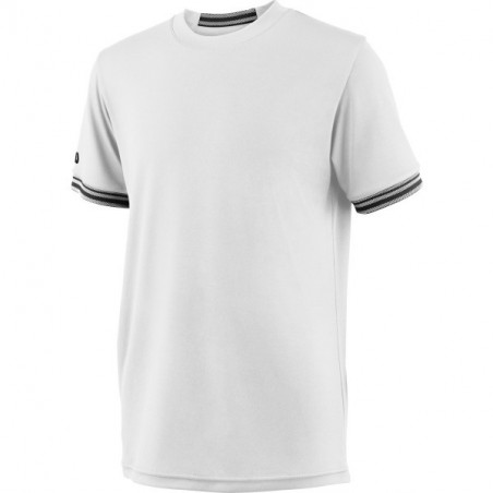 T-Shirt WILSON Junior B TEAM SOLID CREW Blanc 2018