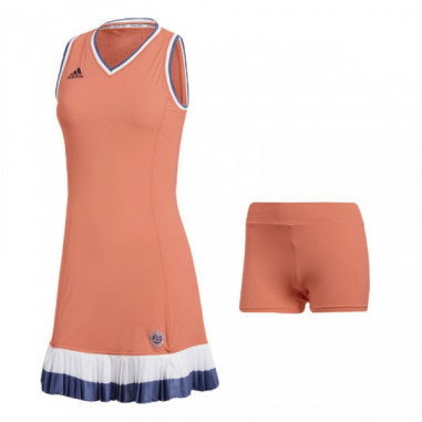 Robe ADIDAS Femme Roland Garros Corail / Indigo...