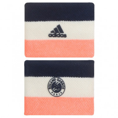 Poignets éponge ADIDAS Ecru / Bleu / Corail...