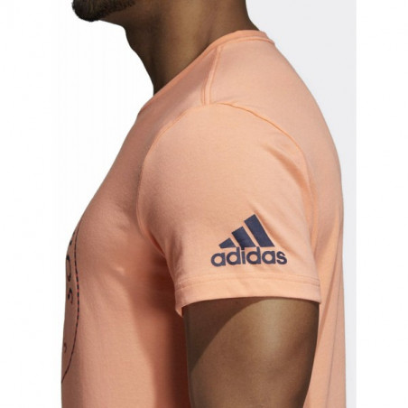 T-Shirt ADIDAS Homme RG Roland Garros Corail PE 2018